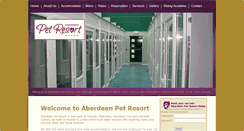 Desktop Screenshot of aberdeenpetresort.co.uk
